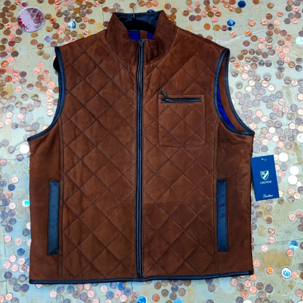 DANIEL CREMEUIX LEATHER VEST